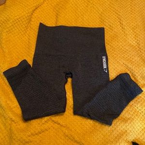 Gymshark Dry Moisture Management Crop Legging Grey XS